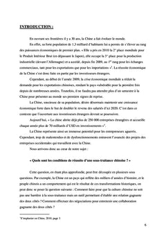 Les conditions de réussite d'une sous-traitance chinoise