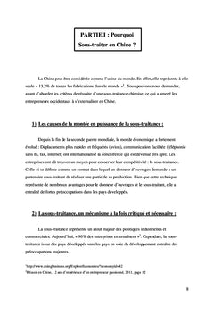 Les conditions de réussite d'une sous-traitance chinoise