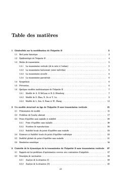 Modelisation et Simulation Numeriques de l'Hepatite B