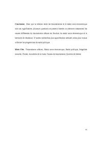Sévérité du Traumatisme Crânien et Inégalités Sociales