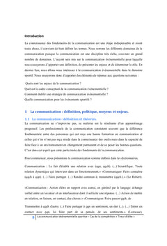 La communication événementielle sportive