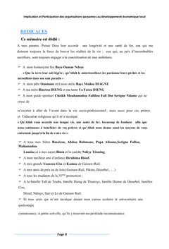 Implication et Participation des Organisations Paysannes au DEL