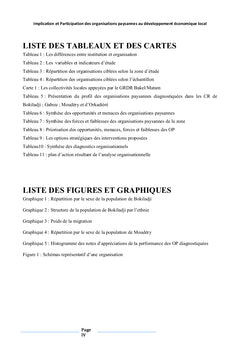 Implication et Participation des Organisations Paysannes au DEL