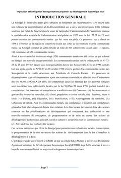 Implication et Participation des Organisations Paysannes au DEL