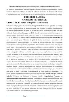 Implication et Participation des Organisations Paysannes au DEL