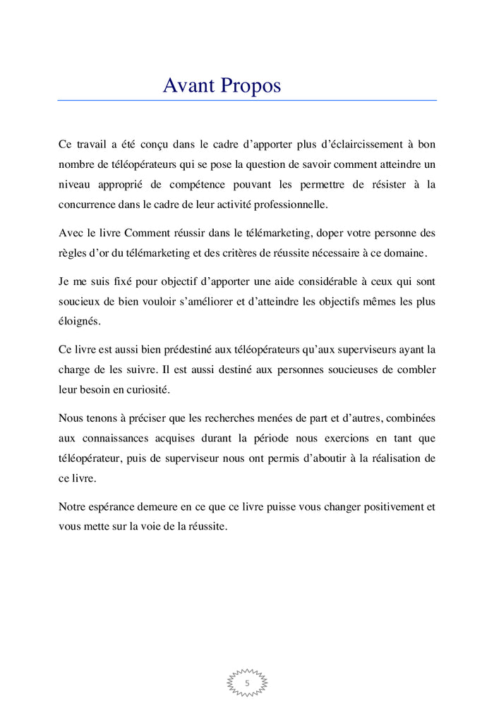 Reussir dans le télémarketing