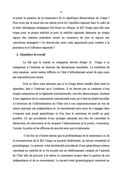 De la renaissance de la RDC dans le contexte géopolitique post-blocs