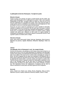 La philosophie du droit chez Montesquieu