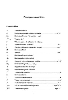 Modélisation d écoulements turbulents subsoniques à densité variable