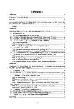 Contribution méthodologique à la gestion des bassins versant au Maroc