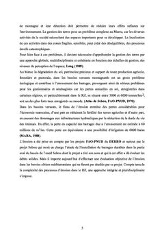 Contribution méthodologique à la gestion des bassins versant au Maroc