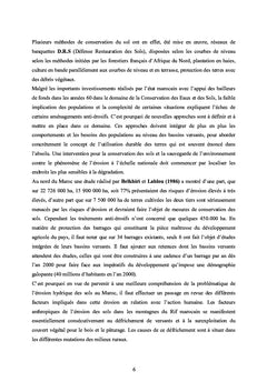 Contribution méthodologique à la gestion des bassins versant au Maroc