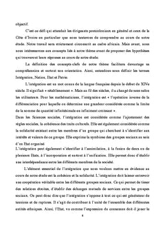 L'intégration nationale en Côte d'Ivoire: 1960 - 2002