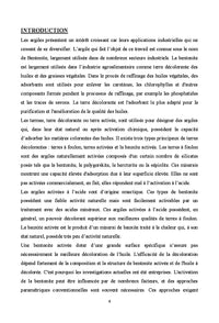 Activation de la Bentonite et Application à la décoloration des huiles