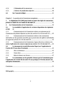 Les abus de position dominante