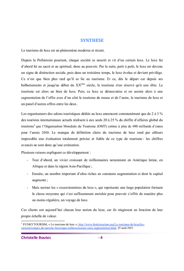 Tourisme de luxe : Quelles sont les perspectives d'avenir ?