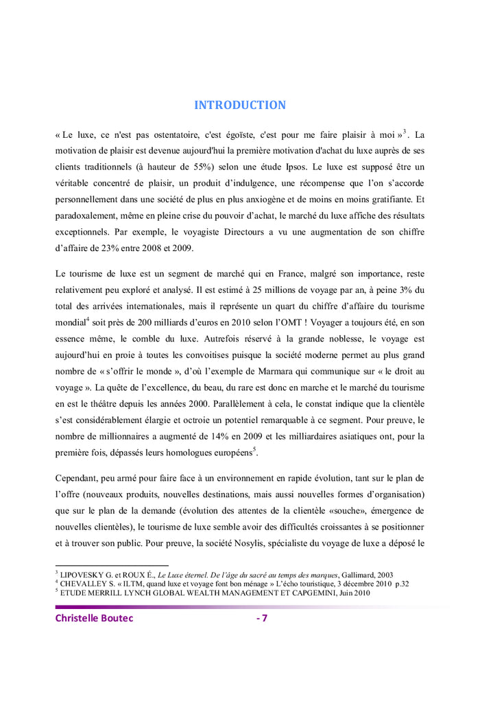 Tourisme de luxe : Quelles sont les perspectives d'avenir ?