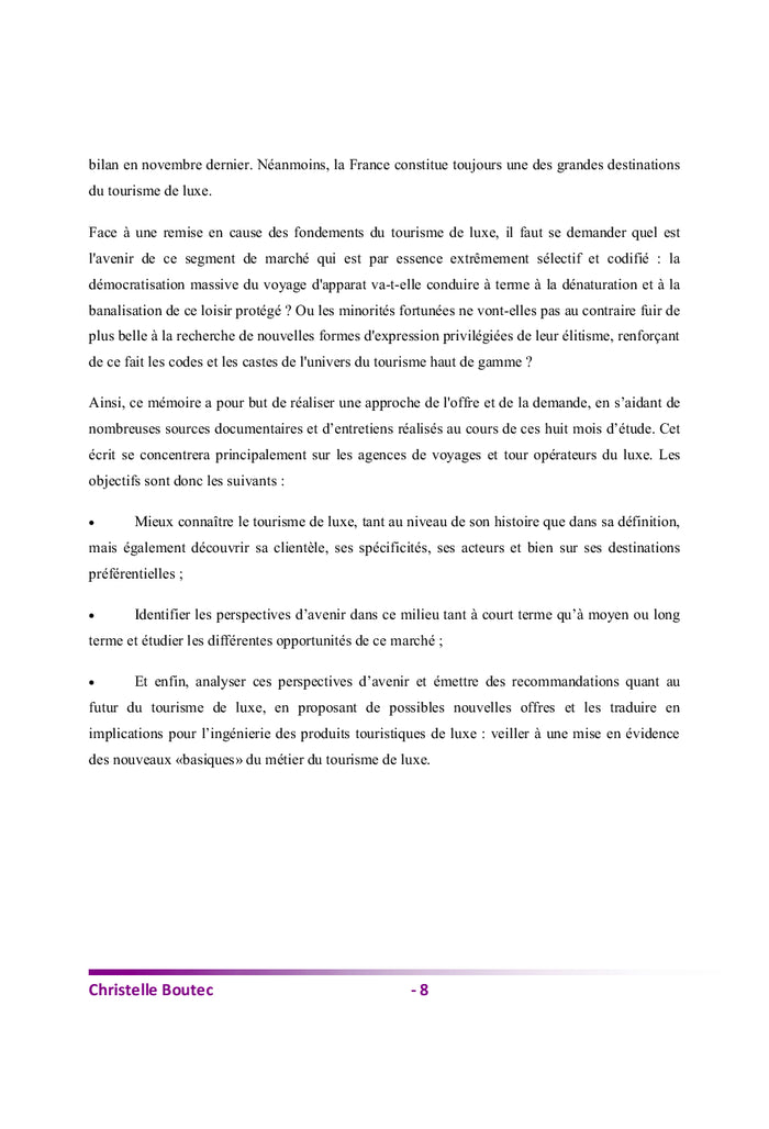 Tourisme de luxe : Quelles sont les perspectives d'avenir ?