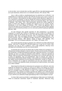 Approche psychophysique de la perception de la difficulté