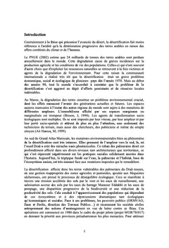 Dynamique de désertification dans les oasis du Draa moyen