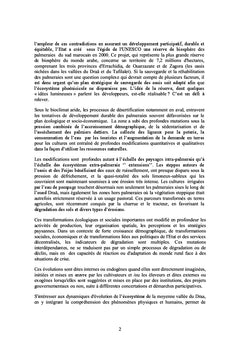 Dynamique de désertification dans les oasis du Draa moyen
