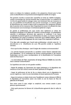 Dynamique de désertification dans les oasis du Draa moyen
