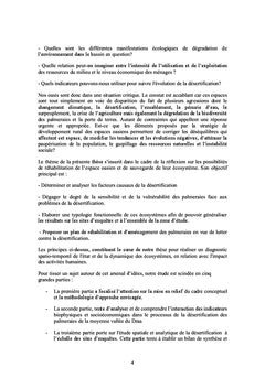 Dynamique de désertification dans les oasis du Draa moyen