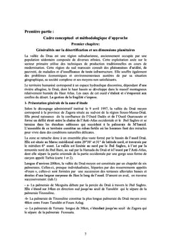 Dynamique de désertification dans les oasis du Draa moyen