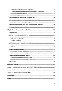 Etude et modélisation des schémas de conversion de données type LC-ADC