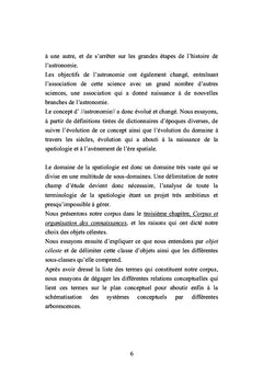 Les termes de la spatiologie: Etude diachronique comparée