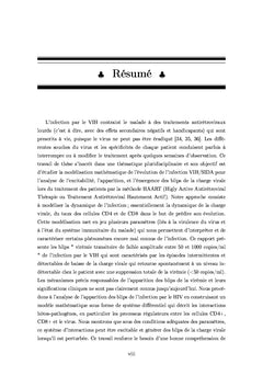 Interactions hôtes-pathogènes et emergence des blips lors du haart