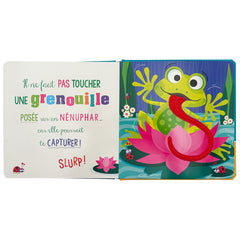 Il ne faut pas toucher un axolotl rose bonbon !