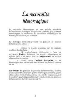 Quelle alimentation pour la rectocolite hémorragique ?