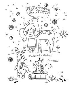 Un noël magique - mes planches d'artiste à colorier