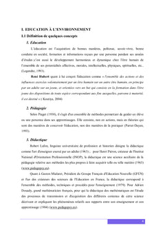 Education familiale : Discipline pour éduquer à l'environnement