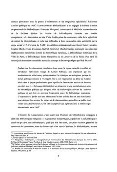 L'ABF, ses manuels et le métier de bibliothécaire