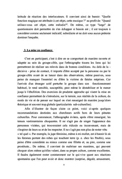 Enquetes et releves anthropologiques de terrain
