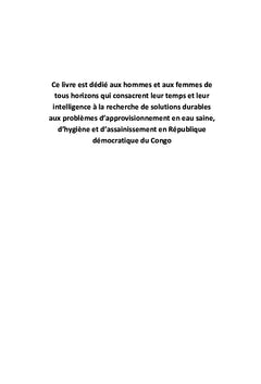Les défis de la mise en application de la Loi relative à l'eau en RDC