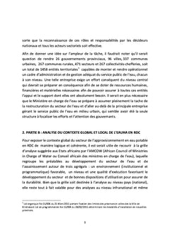 Les défis de la mise en application de la Loi relative à l'eau en RDC