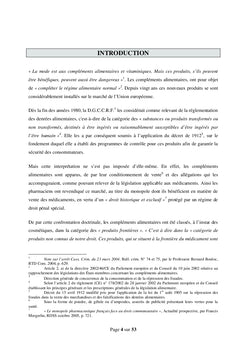 Frontiere Alicament Medicament : etat des lieux en 2008