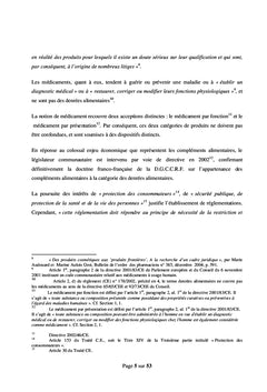 Frontiere Alicament Medicament : etat des lieux en 2008