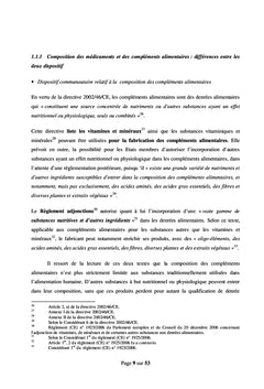 Frontiere Alicament Medicament : etat des lieux en 2008