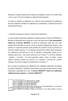 Frontiere Alicament Medicament : etat des lieux en 2008