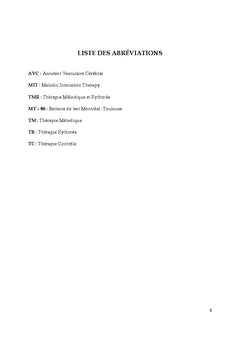 Etude d'une thérapie mélodique sur trois patients aphasiques