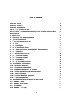 Application du modèle hydrologique HEC-HMS sur la moyenne Medjerda