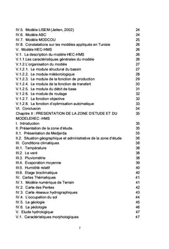 Application du modèle hydrologique HEC-HMS sur la moyenne Medjerda