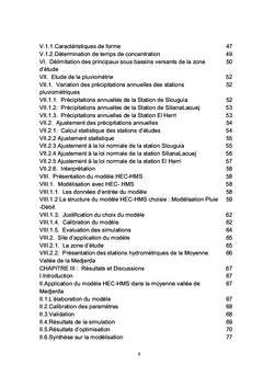 Application du modèle hydrologique HEC-HMS sur la moyenne Medjerda