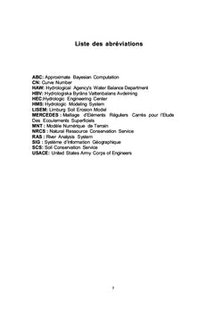 Application du modèle hydrologique HEC-HMS sur la moyenne Medjerda