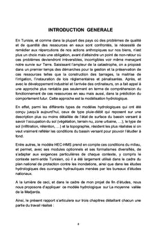 Application du modèle hydrologique HEC-HMS sur la moyenne Medjerda