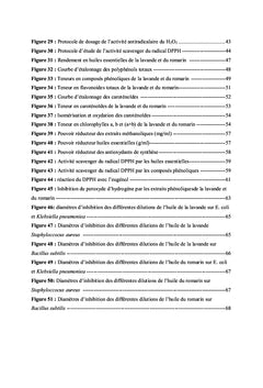 Activités biologiques de Lavandula stoechas et Rosmarinus officinalis